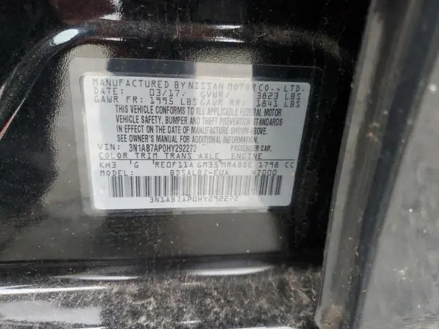 2017 NISSAN SENTRA S