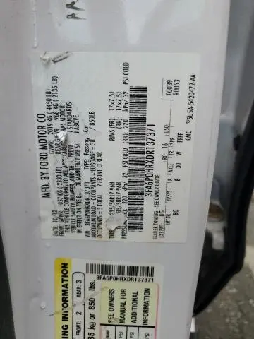 2013 FORD FUSION SE  