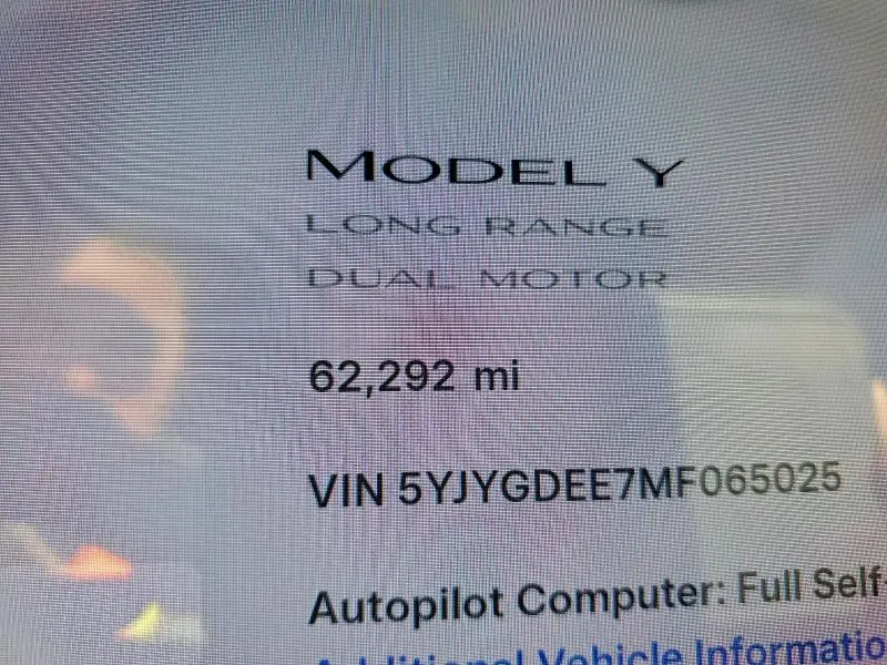 2021 TESLA MODEL Y   
