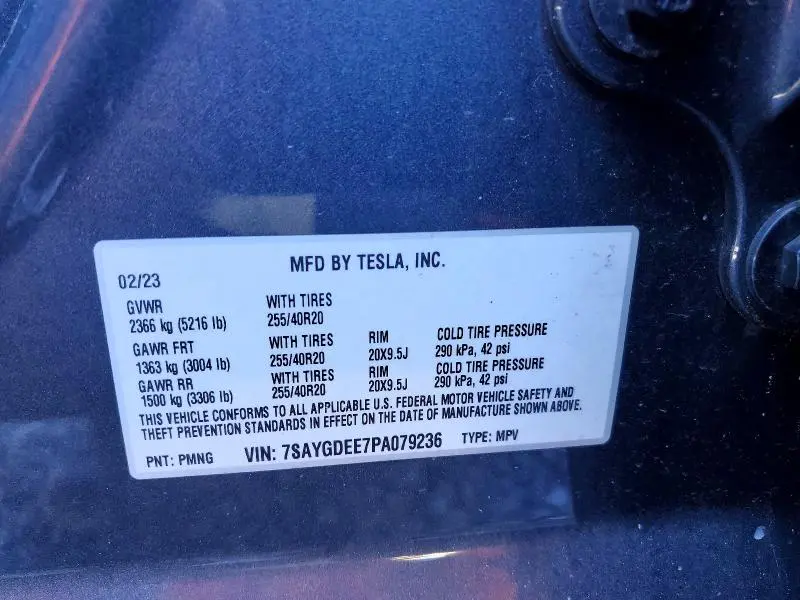 2023 TESLA MODEL Y   