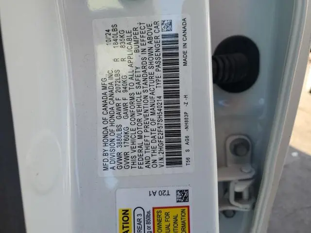 2025 HONDA CIVIC SPORT  