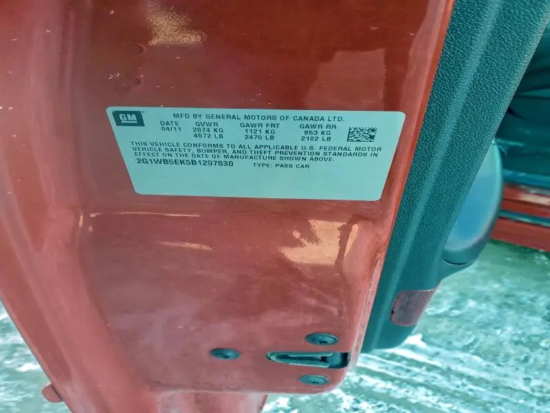 2011 CHEVROLET IMPALA LT  