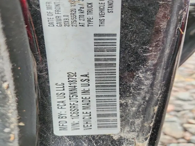 2022 RAM 1500 LARAMIE  