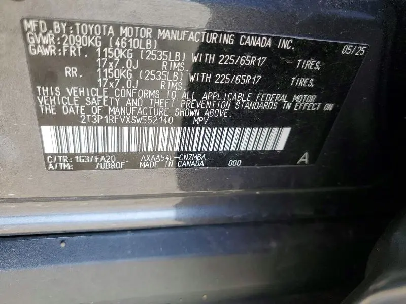 2025 TOYOTA RAV4 XLE  