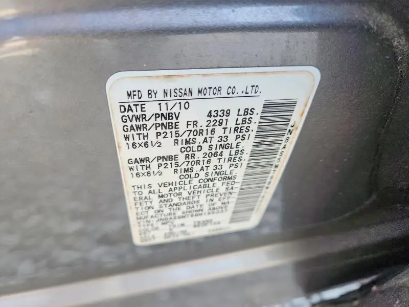2011 NISSAN ROGUE S  