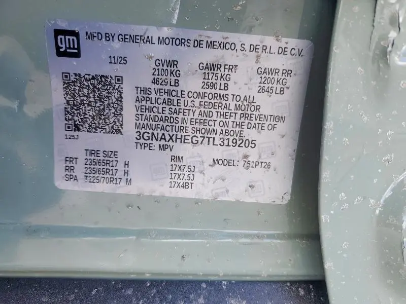 2026 CHEVROLET EQUINOX LT  