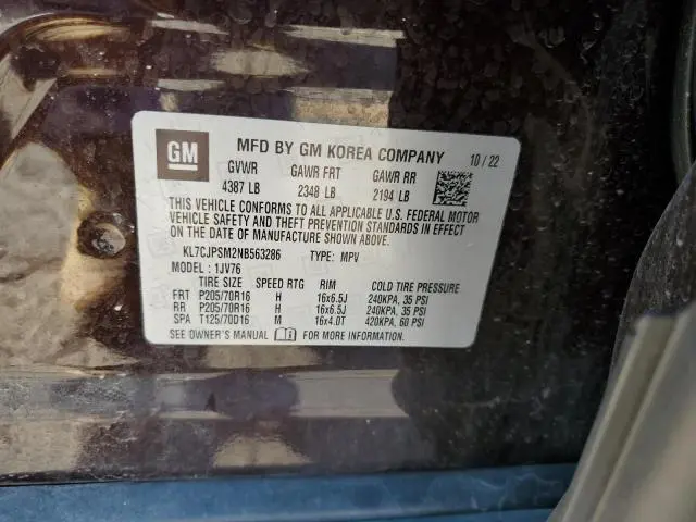 2022 CHEVROLET TRAX 1LT  