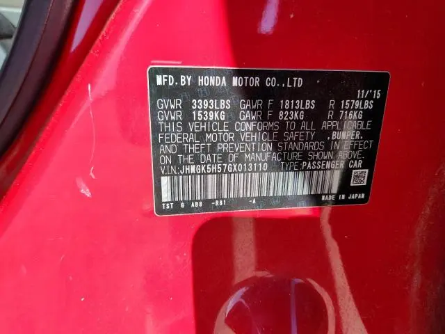 2016 HONDA FIT LX