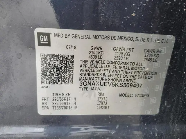 2019 CHEVROLET EQUINOX LT  