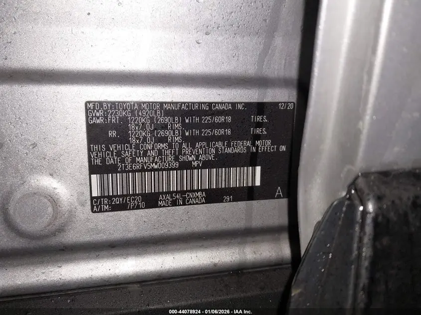 2021 TOYOTA RAV4 HYBRID XSE