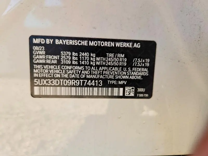 2024 BMW X4 XDRIVE30I  