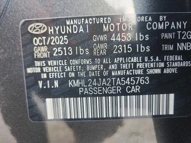 2026 HYUNDAI SONATA SE  