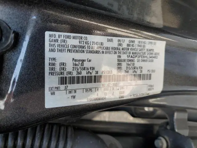 2017 FORD FOCUS SE  