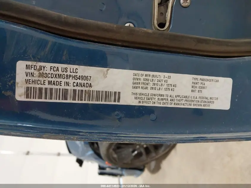 2023 DODGE CHARGER GT AWD