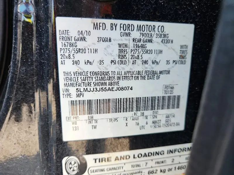 2010 LINCOLN NAVIGATOR L  