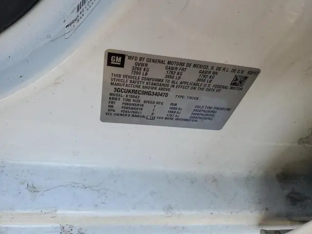 2017 CHEVROLET SILVERADO K1500 LT  