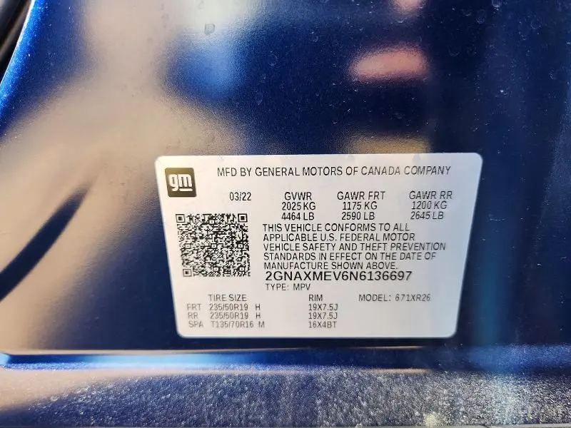 2022 CHEVROLET EQUINOX RS  