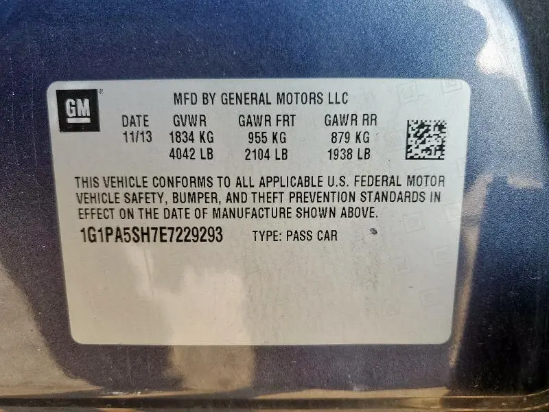 2014 CHEVROLET CRUZE LS  