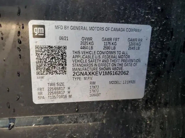 2021 CHEVROLET EQUINOX LT  