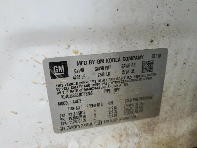 2018 BUICK ENCORE   