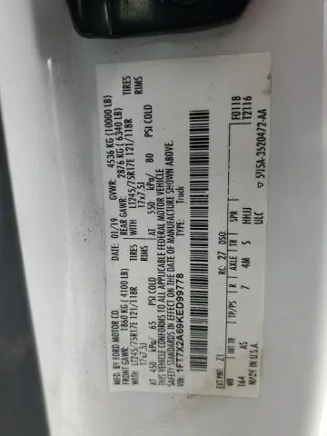 2019 FORD F250 SUPER DUTY  