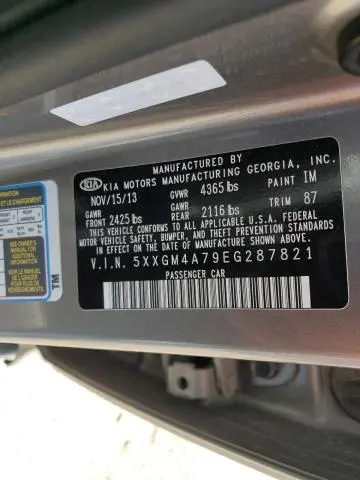 2014 KIA OPTIMA LX  