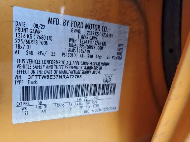 2022 FORD MAVERICK XL  