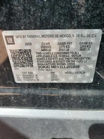 2020 GMC TERRAIN SLE  