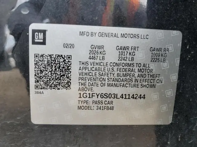 2020 CHEVROLET BOLT EV LT