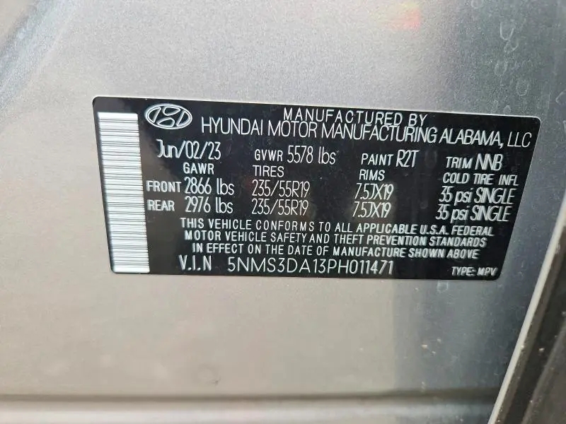 2023 HYUNDAI SANTA FE SEL PREMIUM  