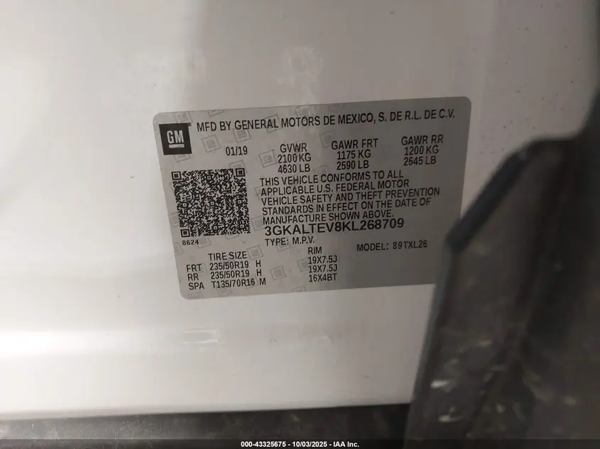 2019 GMC TERRAIN SLE