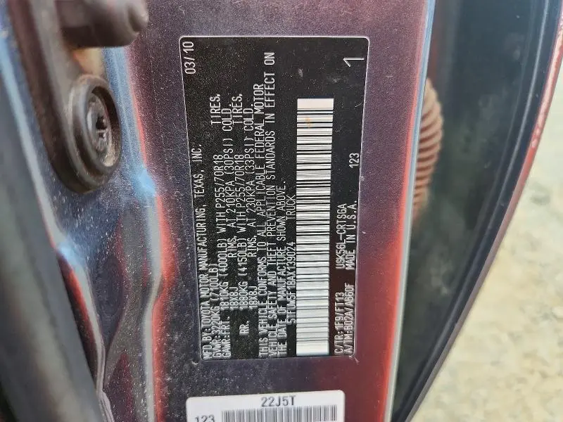 2010 TOYOTA TUNDRA DOUBLE CAB SR5  