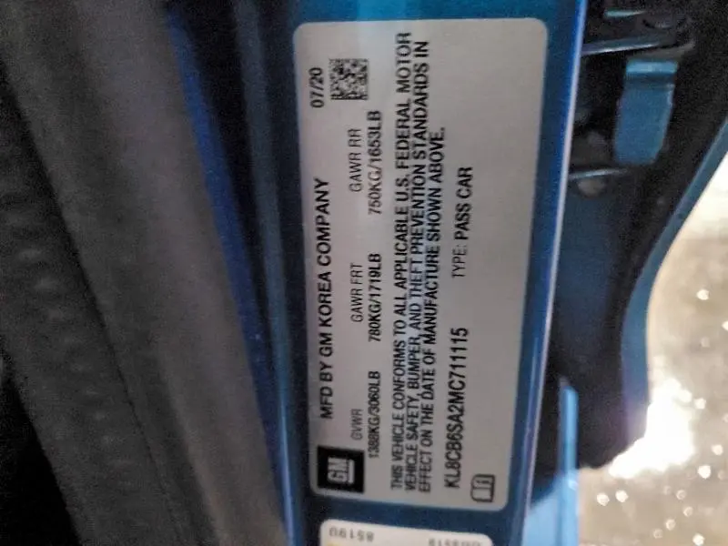 2021 CHEVROLET SPARK LS  