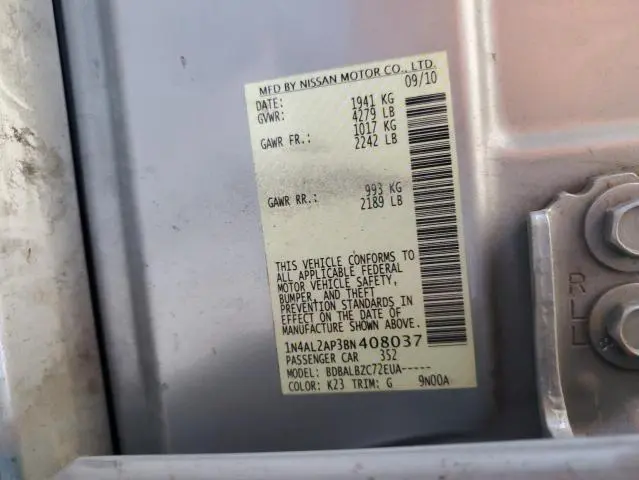 2011 NISSAN ALTIMA BASE  