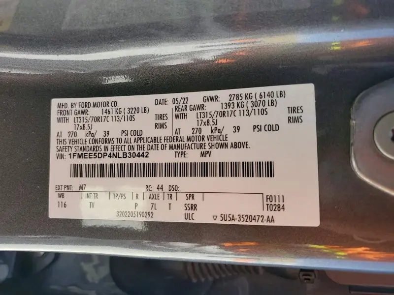 2022 FORD BRONCO BASE  