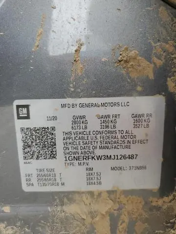 2021 CHEVROLET TRAVERSE LS  