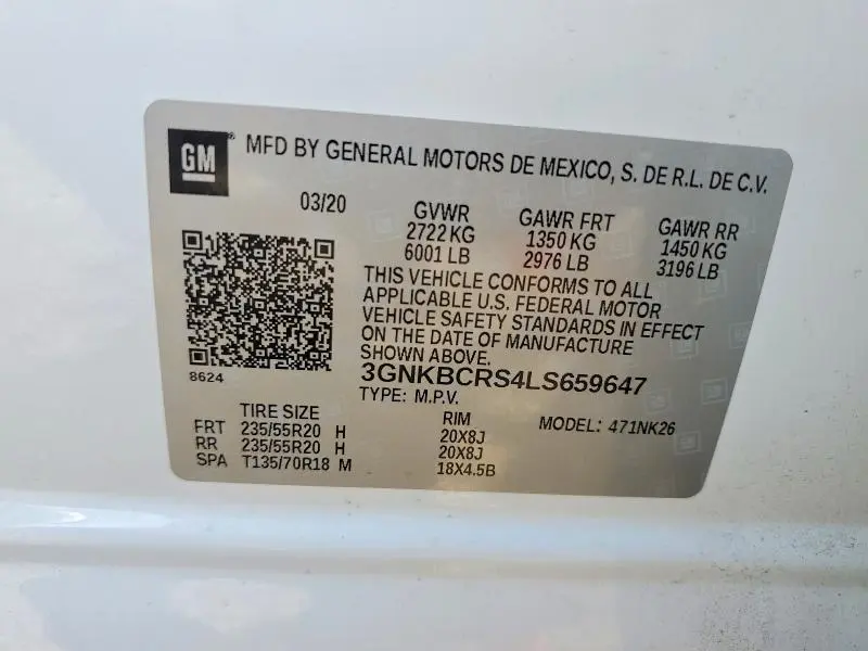 2020 CHEVROLET BLAZER 2LT  