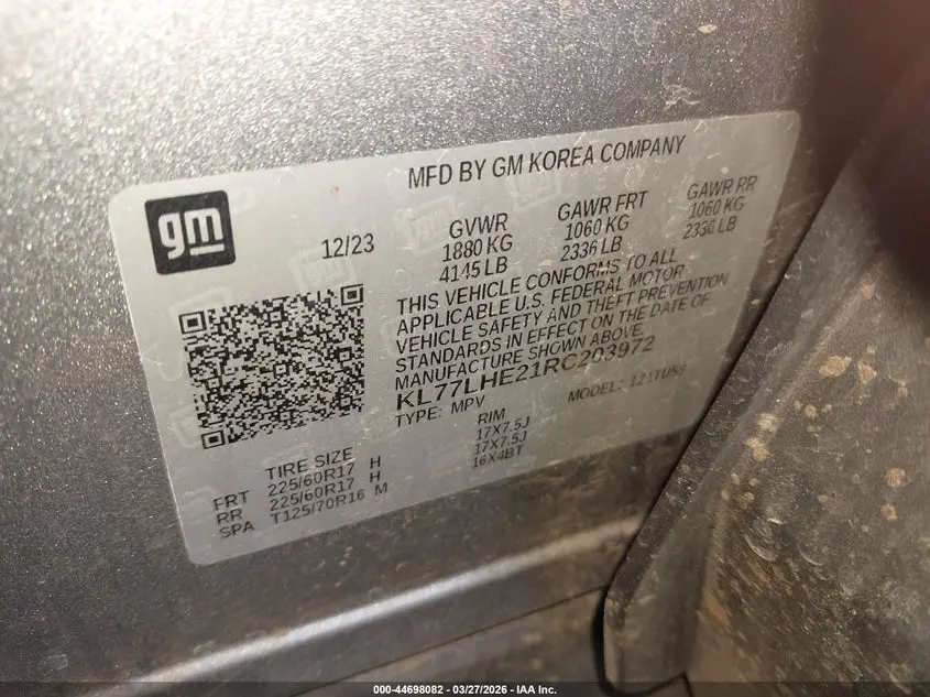 2024 CHEVROLET TRAX FWD LT