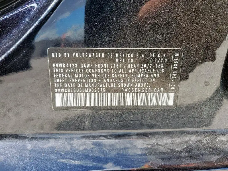 2020 VOLKSWAGEN JETTA S  