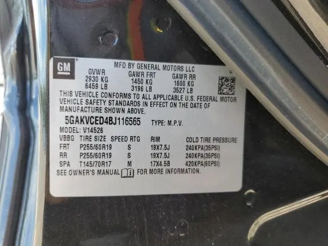 2011 BUICK ENCLAVE CXL  