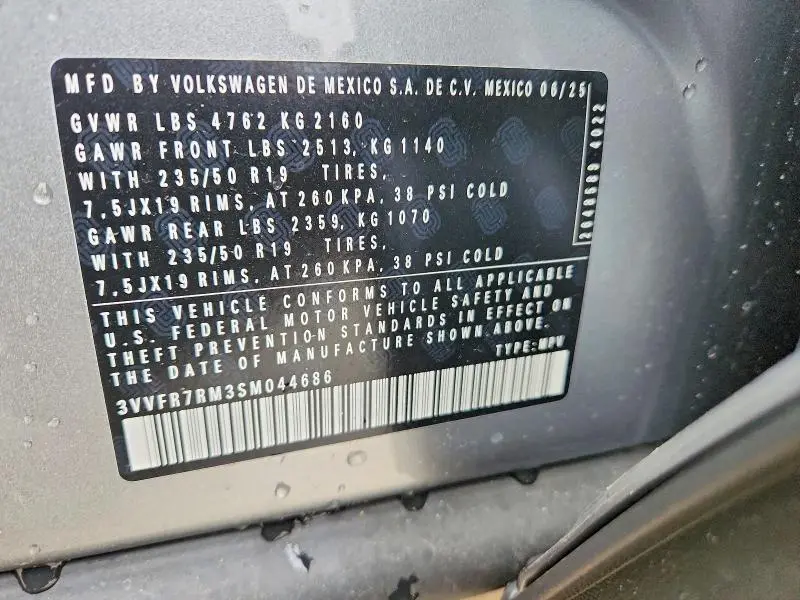 2025 VOLKSWAGEN TIGUAN SE  