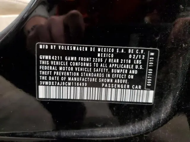 2012 VOLKSWAGEN JETTA SE  