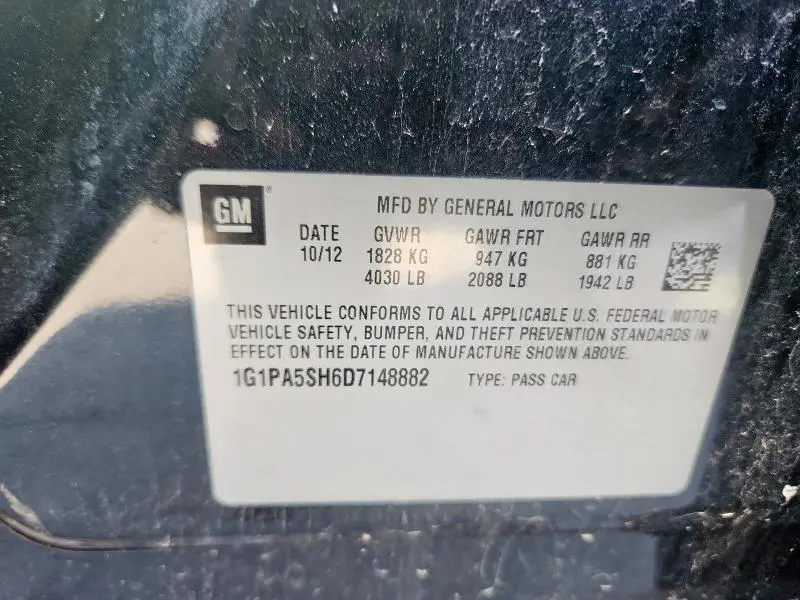 2013 CHEVROLET CRUZE LS  