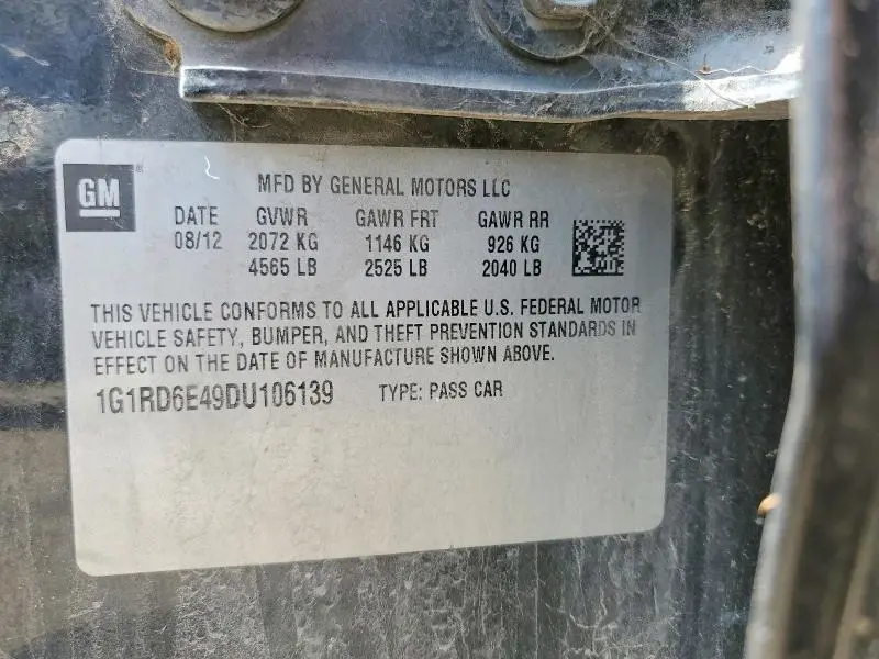 2013 CHEVROLET VOLT   