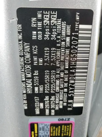 2017 HYUNDAI SANTA FE SPORT   