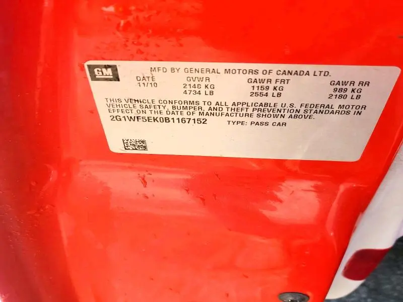 2011 CHEVROLET IMPALA LS  