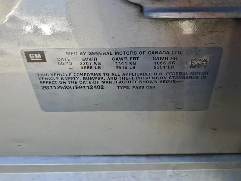 2014 CHEVROLET IMPALA LT  