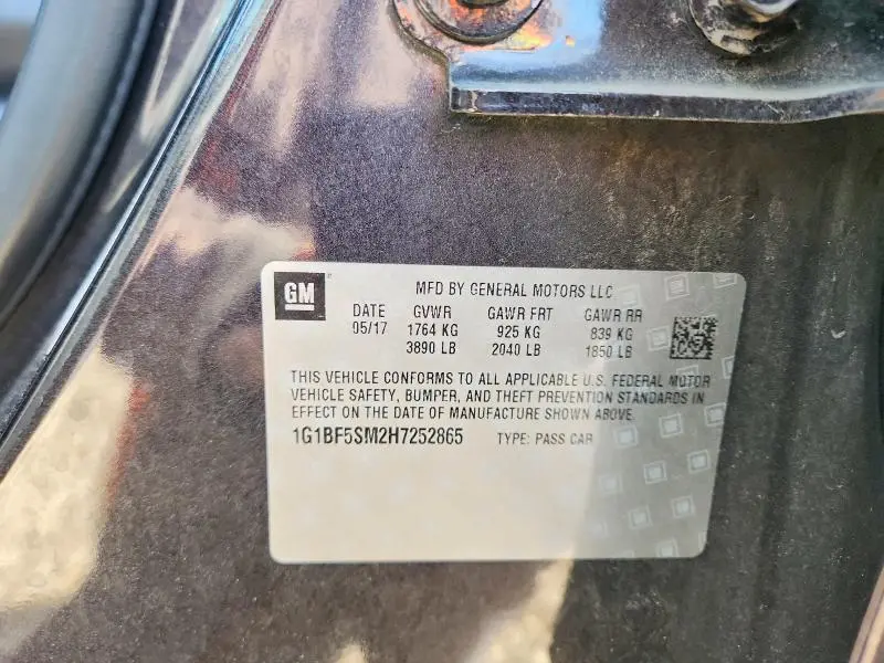 2017 CHEVROLET CRUZE PREMIER  