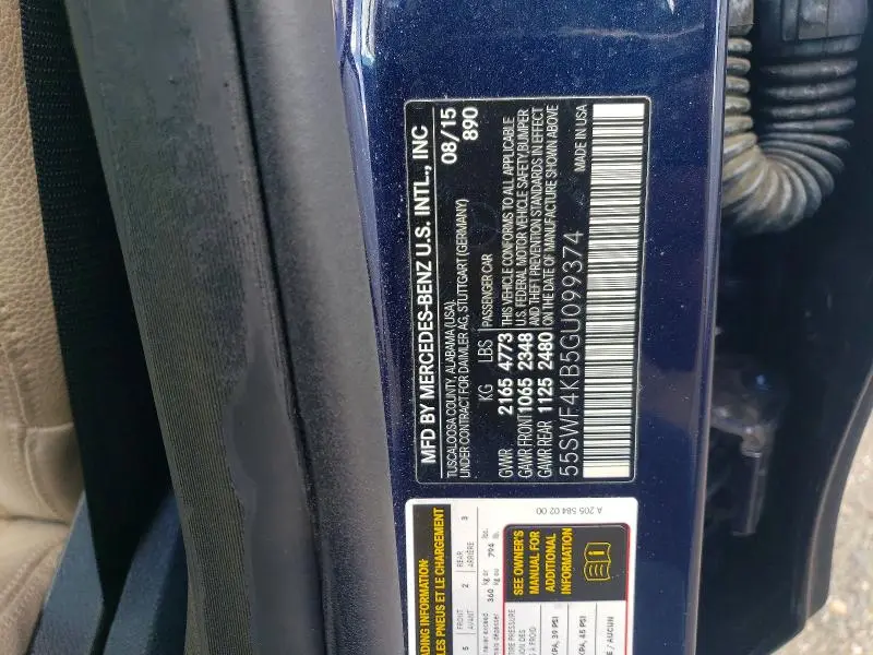 2016 MERCEDES-BENZ C 300 4MATIC  