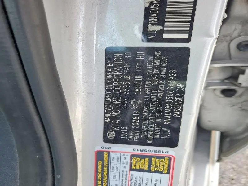 2016 KIA RIO LX  